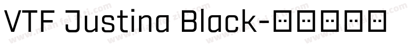 VTF Justina Black字体转换